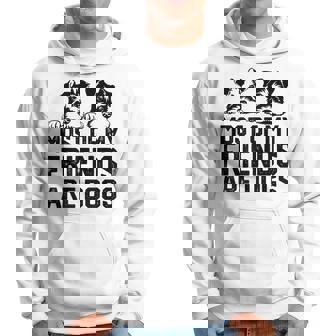 面白い 私の友達のほとんどは犬です ミニチュアシュナウザー パーカー - Kawaiitshirt