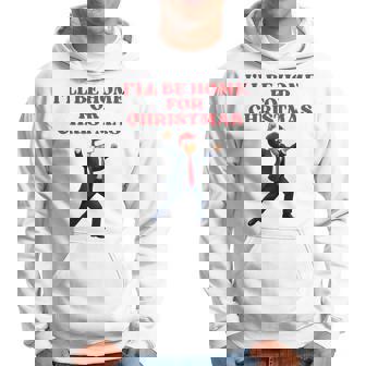 面白いトランプサンタハット、クリスマスに家に帰るよ 長袖tシャツ パーカー - Kawaiitshirt