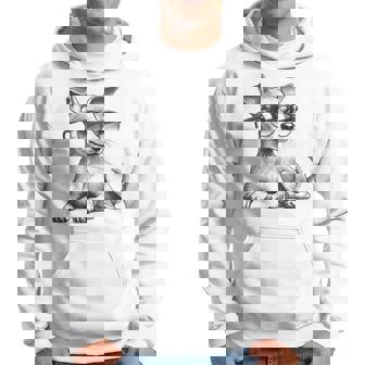 面白いミニチュアピンシャードッグミニピンサングラスデザイン。 パーカー - Kawaiitshirt