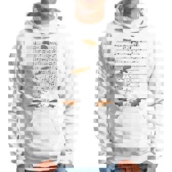 音符で遊ぶ面白いカモノハシ パーカー - Kawaiitshirt