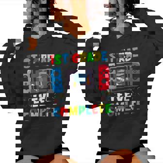1St Grade Level Complete Last Day Of School Video Game Boys Women Hoodie | Mazezy