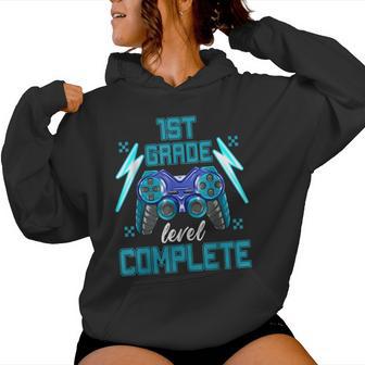 1St Grade Level Complete Video Game Last Day Of School Boys Women Hoodie - Thegiftio UK