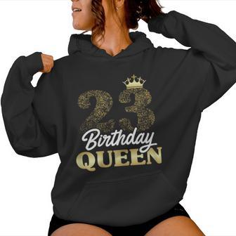 23 Geburtstag Geschenk Jahrgang 2000 Birthday Queen Krone Kapuzenpullover für Damen - Geschenkecke