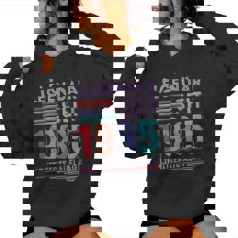 40 Geburtstag Frau 40 Jahre Alt Frauen Legendäreit 1985 Kapuzenpullover für Damen - Geschenkecke