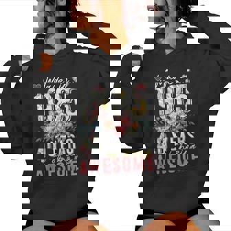 40Th Birthday Floral Made In 1985 40 Years Old Daisy Kapuzenpullover für Damen - Seseable