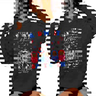 4Th Of July Labor & Delivery Nurse Red White Blue Baby Crew Women Hoodie - Monsterry