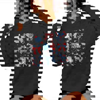 4Th July Nurse Coquette Bow Icu Crna Surgical Medical Girly Women Hoodie | Mazezy