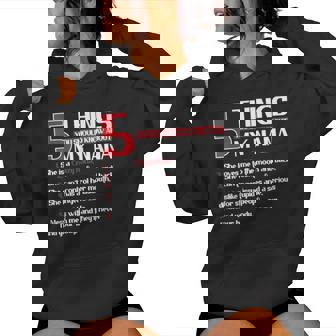 5 Things You Should Know About My Nana Grandma Women Hoodie - Thegiftio UK