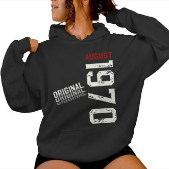 55 Cumpleaños Hombre Regalo Agosto 1970 Sudadera con capucha para mujer - Regaloses