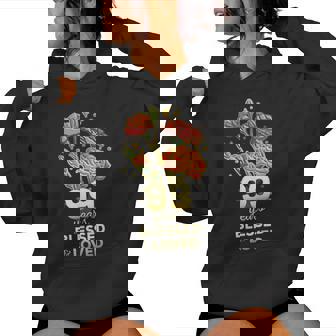 99歳祝福され愛された花 99歳の誕生日お母さんおばあちゃん レディースパーカー - Kawaiitshirt