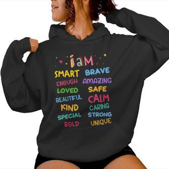 I Am Daily Affirmation Colorful Christian Toddler Girls Women Hoodie - Thegiftio UK