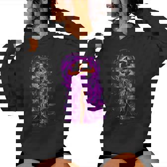 African American Black Woman Lupus Warrior Purple Ribbon Mom Women Hoodie | Mazezy