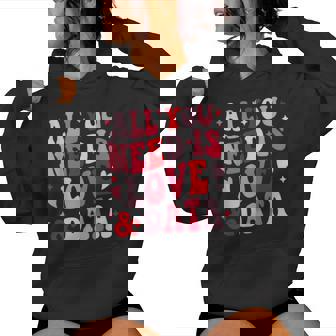 All You Need Is Love And Data Teacher バレンタインデー グルービー レディースパーカー - Kawaiitshirt