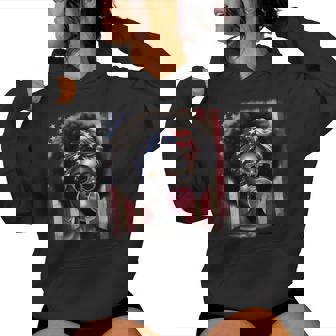 American Afro 4Th Of July Freedom Black African Women Hoodie - Monsterry