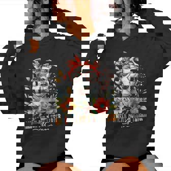 American Pitbull Terrier Mom Dog Lover Mother's Day Floral Women Hoodie | Mazezy