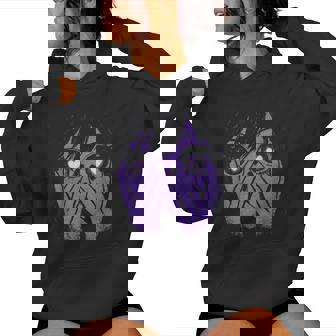 Anime Eyes Girl Hearts Manga Otaku Grunge Alt Goth Aesthetic Women Hoodie - Thegiftio