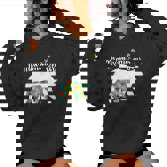 Autistic Support Autism Awareness Mawmaw Bear Mother's Day Women Hoodie - Monsterry