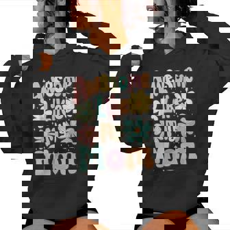 Awesome Like My Mom Mommy Groovy Graphic Mother's Day Women Hoodie - Thegiftio
