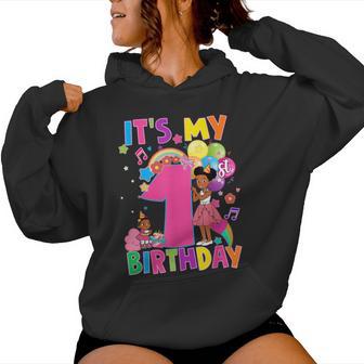 Baby Girl 1St Birthday Party Pink Doll Family Decorations Women Hoodie - Thegiftio UK