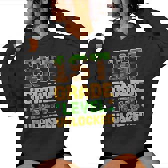 Back To School 1St Grade Boys Gamer First Day Of First Grade Women Hoodie - Thegiftio