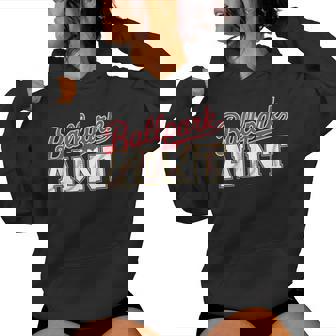 Ballpark Aunt Softball Baseball Auntie Baller Mother's Day Women Hoodie | Mazezy