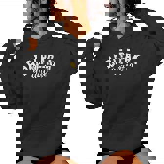 Ballpark Auntie Softball Baseball Aunt Of Ballers Women Hoodie - Thegiftio UK