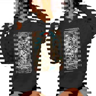 The Baseball Mom Skeleton Tarot Card Mother's Day Witch Vibe Women Hoodie - Monsterry