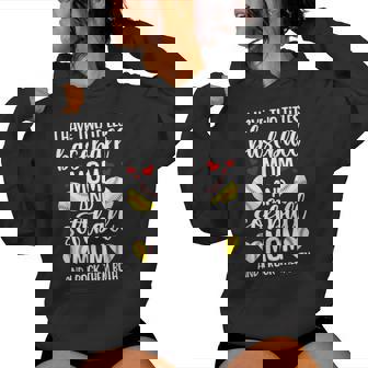 Baseball Mom And Softball Mom Proud Softball Baseball Mom Women Hoodie - Monsterry
