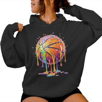 Basketball Ice Cream Drip For Boys Girls Youth Women Hoodie - Thegiftio UK