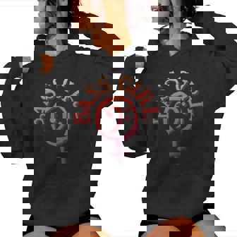 Bass Guitar Clef Bass Girl Pour Bassiste Sweat à capuche femme - Cadeauxyz