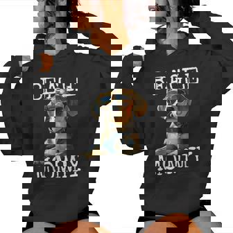 Beagle Mommyビーグル ママ フンデ ママについてつぶやく イングリッシュ・ビーグル ママ レディースパーカー - Kawaiitshirt