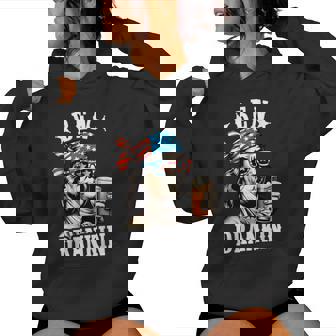 Ben Drankin Benjamin Franklin 4Th Of July Usa Flag Women Hoodie - Monsterry