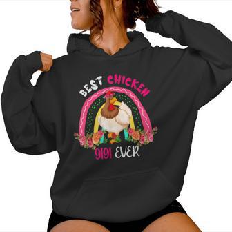 Best Chicken Gigi Ever Cute Chicken Bow Tie Mother's Day Women Hoodie - Thegiftio UK
