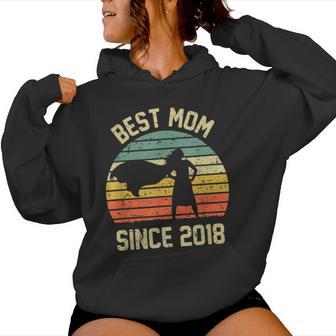 Best Mom Since 2018 Mother Mothers Retro Vintage Women Hoodie - Thegiftio UK
