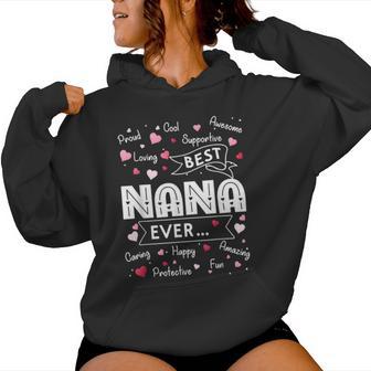 Best Nana Ever First Time Grandma Women Hoodie - Thegiftio UK