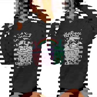 Bestie Squad Twin Day For Girls Bff Boba Tea Best Friend Women Hoodie | Seseable CA