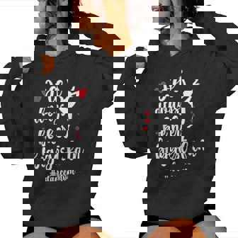 Her Biggest Fan Dance Mom Of Dancer Mother Women Hoodie - Monsterry