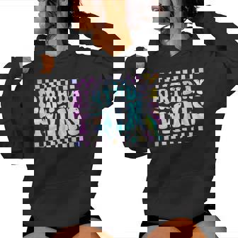 Birthday Twins Retro Matching Twin Birthday Boys Girls Women Hoodie - Thegiftio