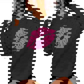 Bisou Lipstick Glamour Aime-Toi Mode Rétro Années 80 Sweat à capuche femme - Cadeauxyz