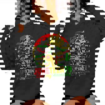 Black Freedom 1865 Junenth Like My Ancestors Women Hoodie | Mazezy