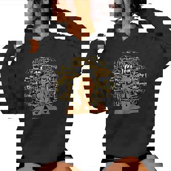 Black Mom African American Afro Mother's Day Women Hoodie | Mazezy