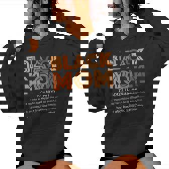 Black Mom Definition African American Black Mother's Day Women Hoodie | Mazezy