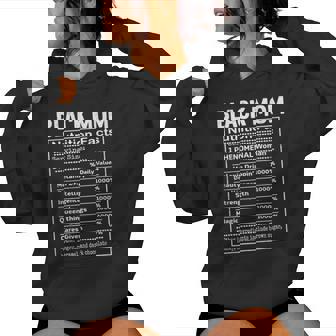 Black Mom Nutrition Facts History Month Proud Mama's Day Women Hoodie - Thegiftio