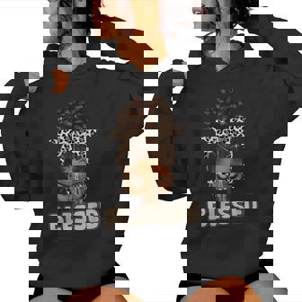 Blessed Black Woman Praying Afro African American Christian Women Hoodie - Thegiftio