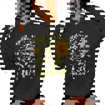 Blessed To Be Called Aunt Sunflower Cute Floral Women Hoodie - Monsterry