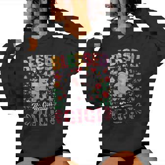 Blessed To Be Called Gigi Mother's Day Elephant Flowers Women Hoodie - Monsterry
