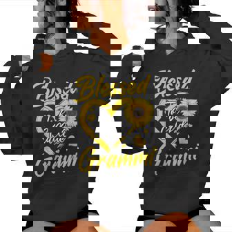 Blessed To Be Called Grammi Sunflower Heart Mother's Day Women Hoodie - Thegiftio