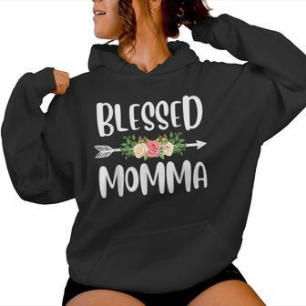 Blessed To Be Called Momma Floral Arrow Women Hoodie - Thegiftio UK