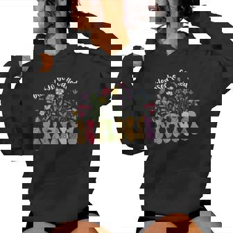 Blessed To Be Called Nana Floral Wildflower Women Hoodie | Mazezy