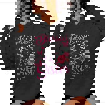 Blessed To Be Called Sister Floral Women Hoodie - Thegiftio